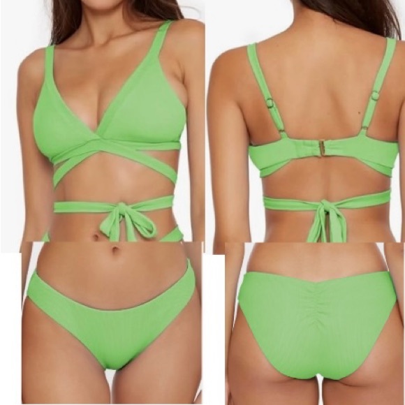 Becca 2 Pc Ribbed Bikini Set